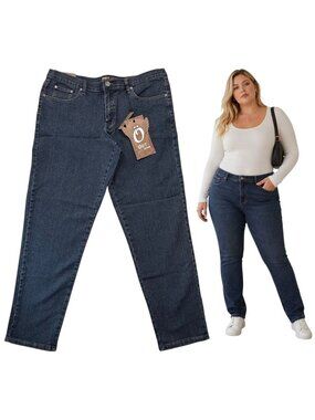 OUT Jeans Stretch Denim Skinny Dark Wash Women 18 NWT Clean Girl Effortless Chic